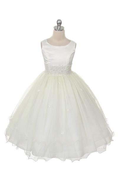 'Cassandra' Dress - White & Ivory Carousel 2