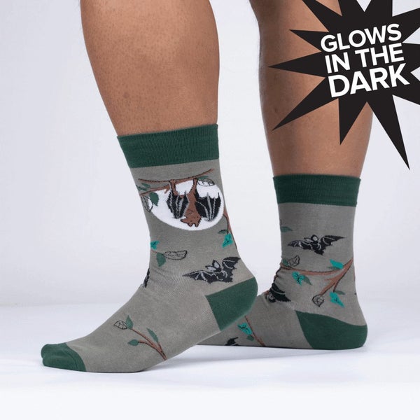 Gone Batty - Mens Glow in the Dark Socks Carousel 1