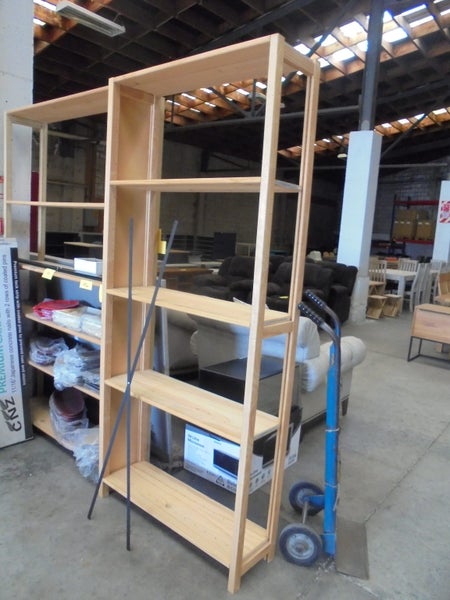 Lundia shelving-3 bays 2100x900x292mm 5 levels Carousel 1