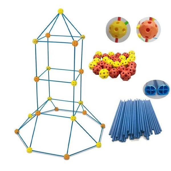 DIY Tent House 100pcs - Sturdy Tent House Carousel 1