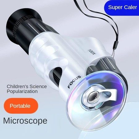 Microscope Kit 100X Mobile Phone Microscope with Mobile Phone Clip Carousel 1