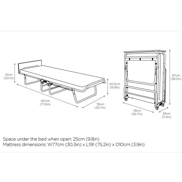 JAY-BE Single visitor folding bed Carousel 7