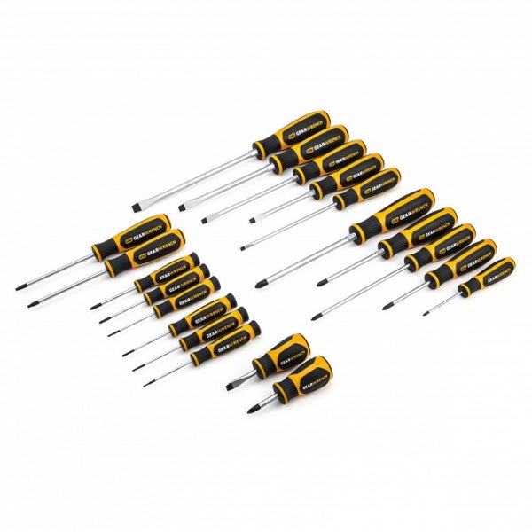 GEARWRENCH 20 Pc. Phillips®/ Slotted /Torx® Dual Material Screwdriver Set Carousel 1
