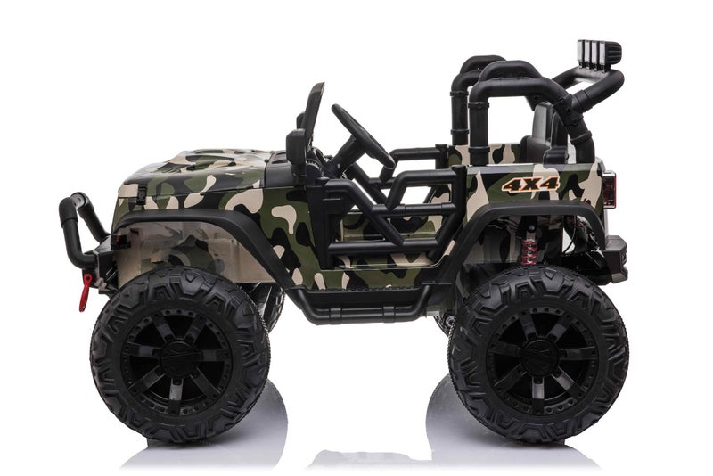 KIDS RIDE ON TOY CAR JEEP 4W DRIVE 2X12V Carousel 2