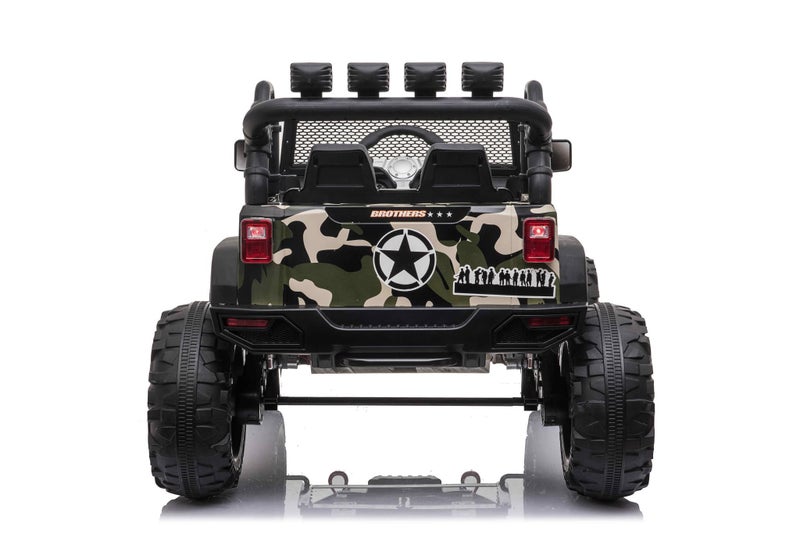 KIDS RIDE ON TOY CAR JEEP 4W DRIVE 2X12V Carousel 4