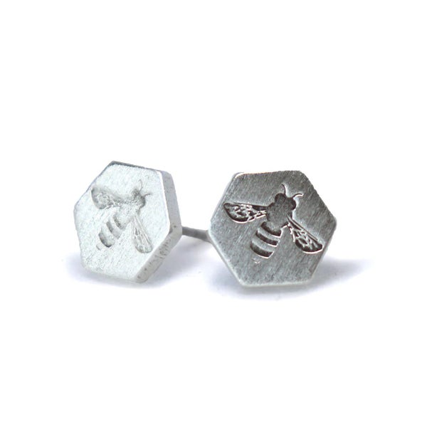 Busy Bee Silver Earrings Carousel 1