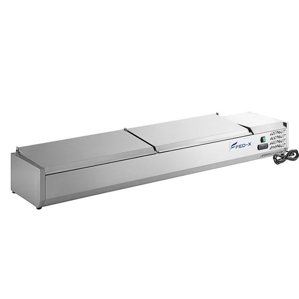 Salad Bench with Stainless Steel Lids – XVRX2000/380S Carousel 1