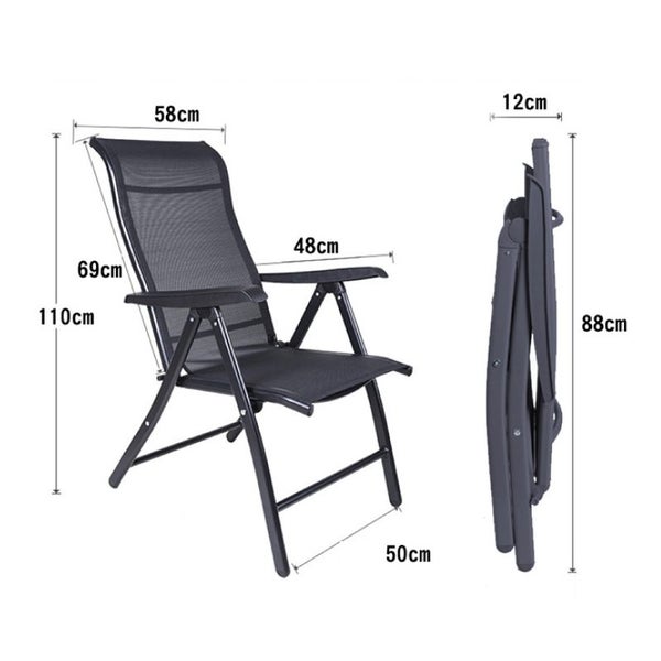 2 x Foldable/Adjustable Teslin waterproof Home Garden Outdoor Patio Chair Carousel 7