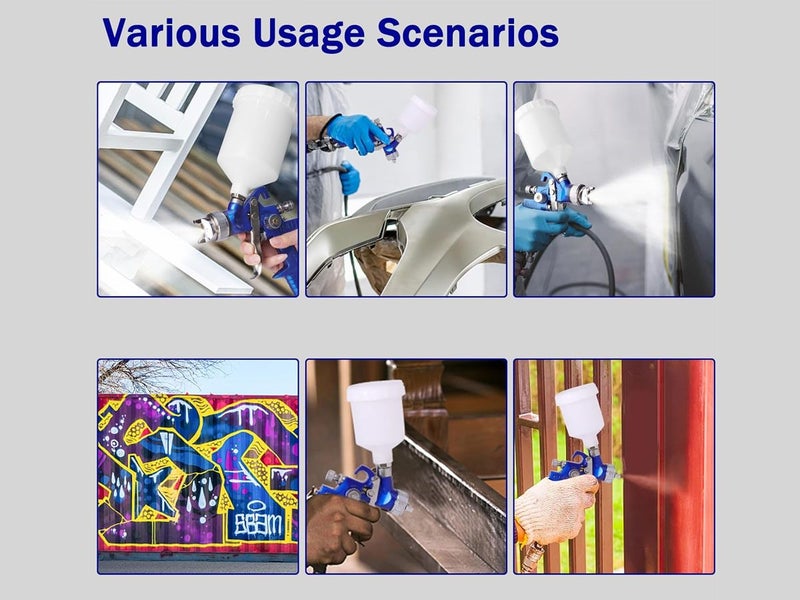 Airtools Paint Spray Gun Adjustable Carousel 12