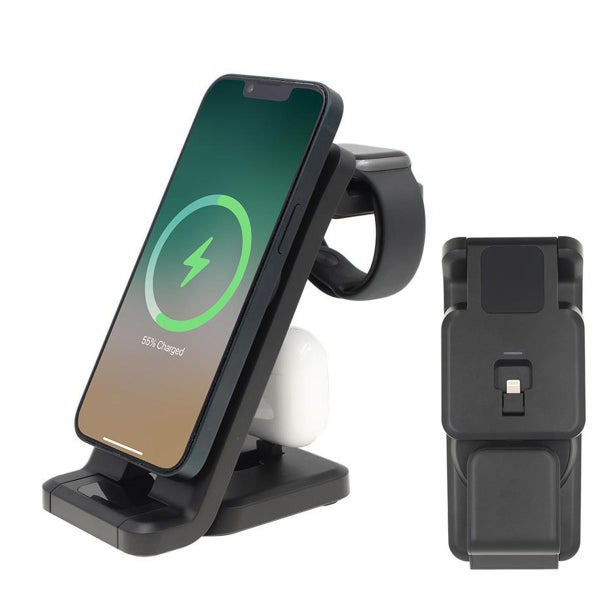15W Magnetic Wireless Fast Charger 3in1 Station For Apple iWatch Air Pods iPhone62995407438466111