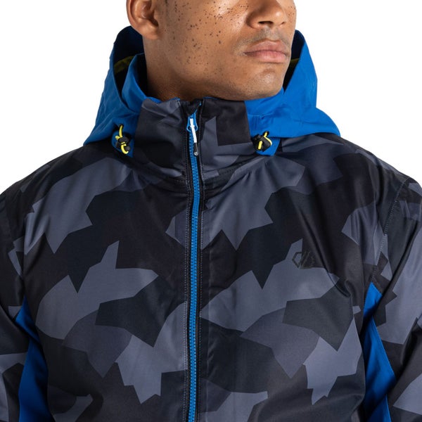 Dare 2b Mens Precision Waterproof Hooded Thermal Ski Jacket - Black Geo - XXL Carousel 4