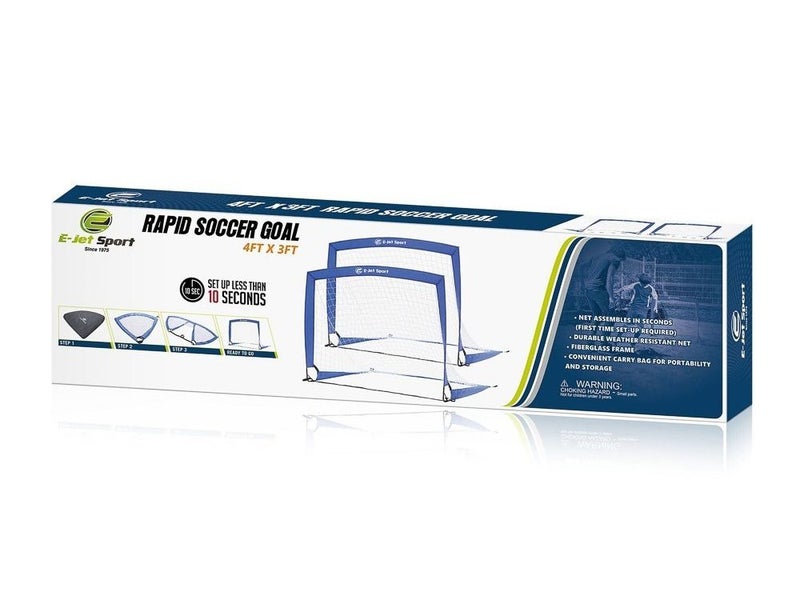 Rapid Soccer Goal - Set of 2 Portable Football Goals - 120cm x 90cm Carousel 2