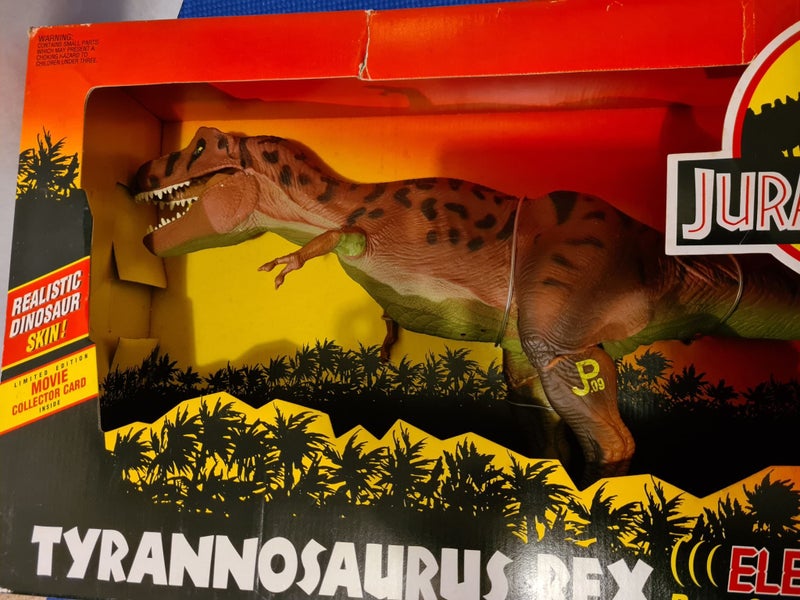 JURASSIC PARK Tyrannosaurus Rex Electronic 1993 Vintage Working Unbroken Carousel 1