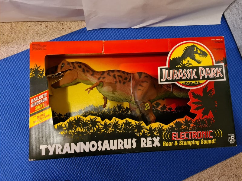 JURASSIC PARK Tyrannosaurus Rex Electronic 1993 Vintage Working Unbroken Carousel 7