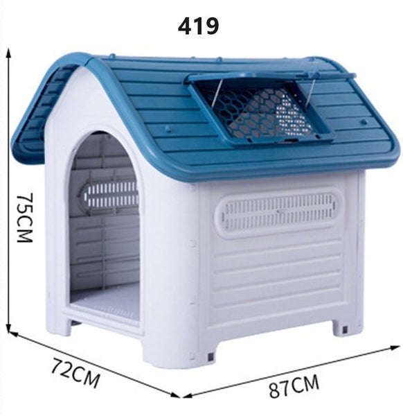 Pet Dog House Plastic Dog Kennel for Indoor Outdoor Animal Shelter Weatherproof62863236935939111