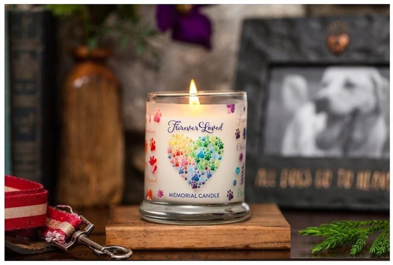 PET HOUSE SOY CANDLE LARGE - FUREVER LOVED RAINBOW BRIDGE MEMORIAL Carousel 1