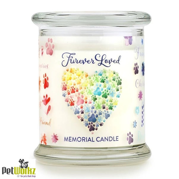 PET HOUSE SOY CANDLE LARGE - FUREVER LOVED RAINBOW BRIDGE MEMORIAL Carousel 2