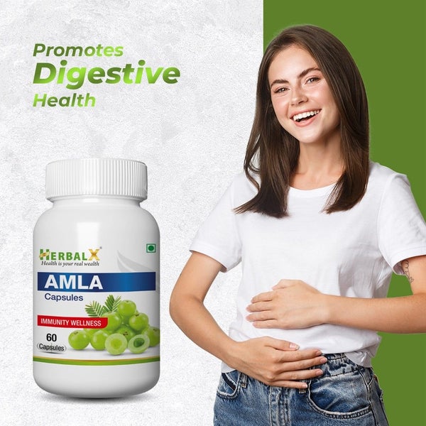 HerbalX Amla | Health Booster | Rich in Antioxidants | 60 Vegan Capsule 500mg Carousel 12