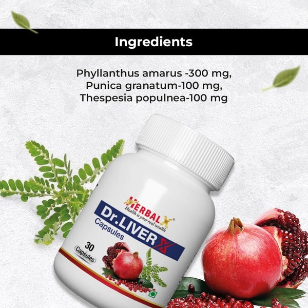 HerbalX Dr.LiverX Capsule | Boosts Liver Performance | 30 Vegan Capsule 500mg Carousel 2