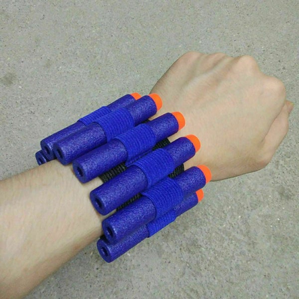 Nerfs Bullet Dart Ammo Storage Wrist Belt Band Strap for Nerf N-strike Gun Carousel 6