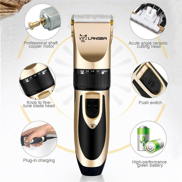 Cordless Pet Dog Clipper Grooming Trimmer Electric Shaver Kit - NEW Carousel 11