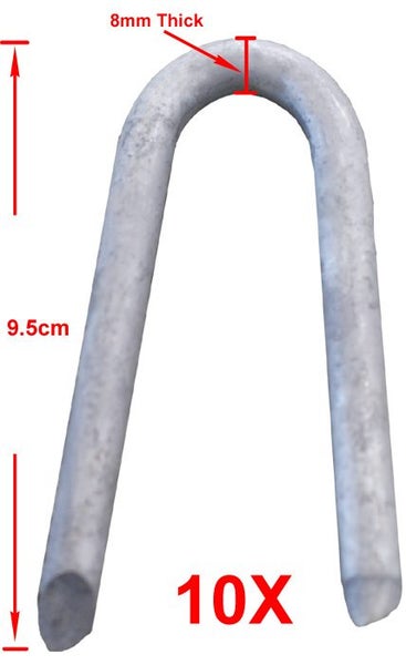 10 pcs Gate Latch Spare Staples (Latch Big Staple) -- Brand New Carousel 1