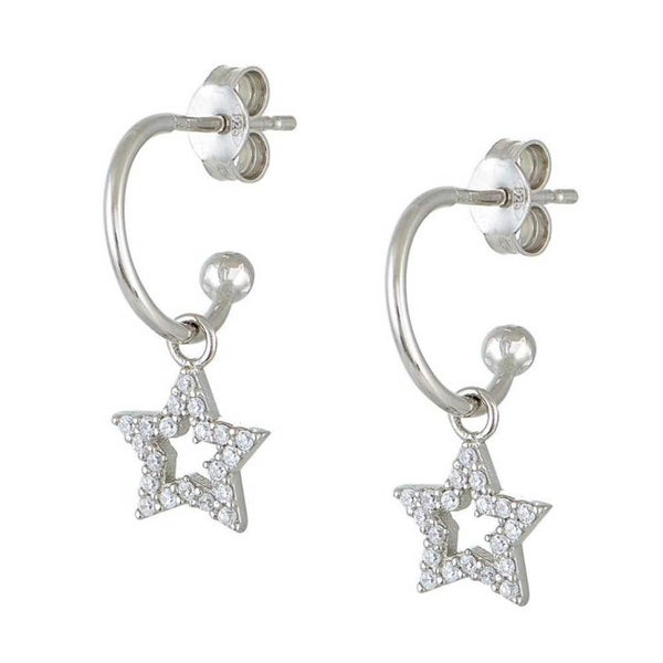Marianna Lemos Star Hoop Earrings Silver Carousel 1