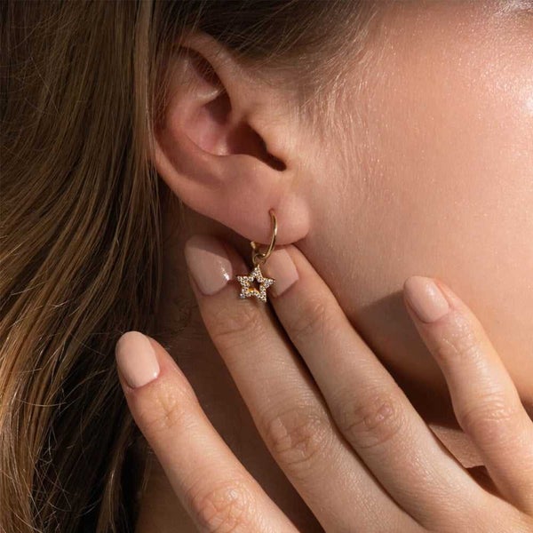 Marianna Lemos Star Hoop Earrings Silver Carousel 2
