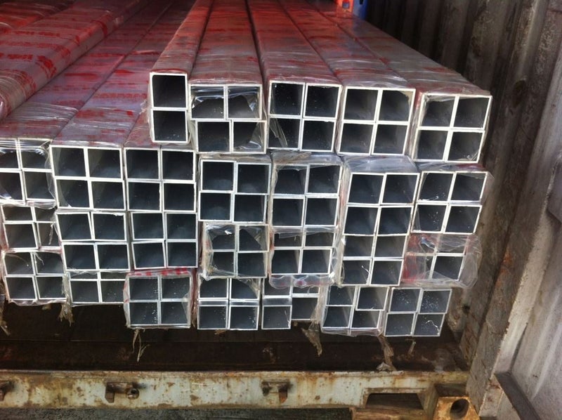 Aluminium box section 20 /25 /30 /40 /50 /80/100 mm in 1-meter Carousel 1