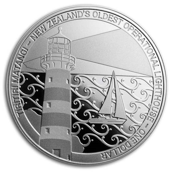 New Zealand 2019 Tiritiri Matangi - Lighthouse - 1oz Silver Proof Coin62863214601218113