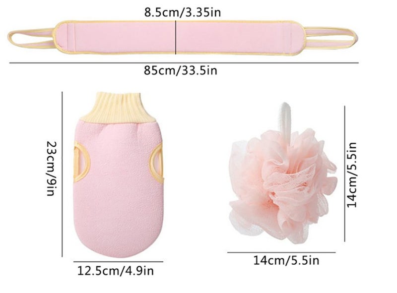 Bathroom Shower Ball Back Scrubber Set Carousel 2