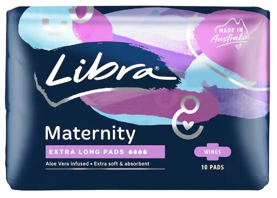 Libra Maternity Pads Extra Long With Wings 10 Pads Carousel 1