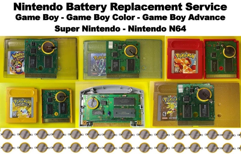 NES / SNES Game Save Battery Replacement Service - GB, GBC, GBA, NES, SNES, N64 Carousel 1