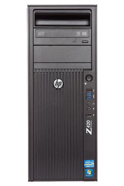 HP Z420 WORKSTATION, 8 Core CPU, 64GB, SSD Quadro62863222338178111