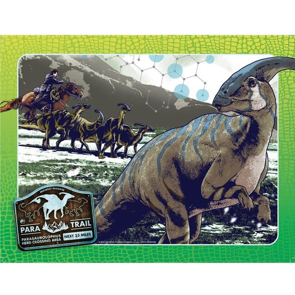 Jurassic World Dominion Dinosaur Puzzle Para Trail Carousel 1