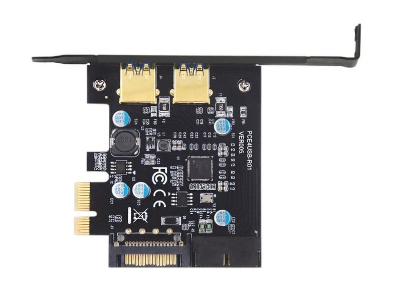 PCI-E to USB 3.0 20 Pin with 2-Port USB 3.0 PCI Express Card Carousel 5