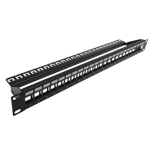 1Ru 24 Port Ftp Patch Panel Unloaded Carousel 1