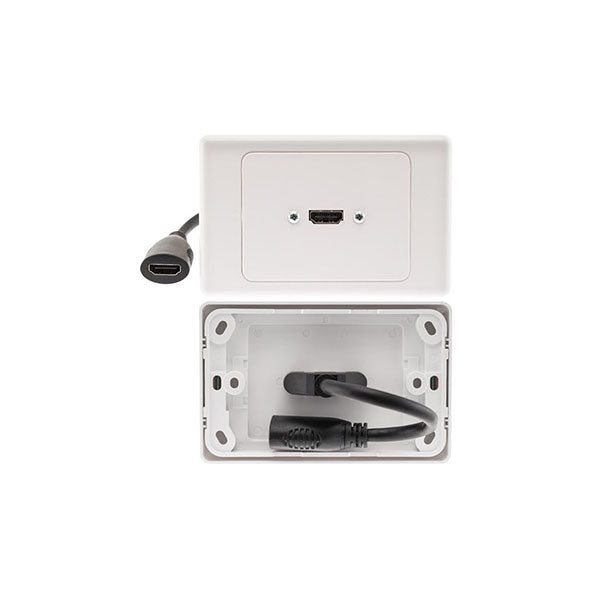 Hdmi Horizontal Wall Plate With Dongle Carousel 1