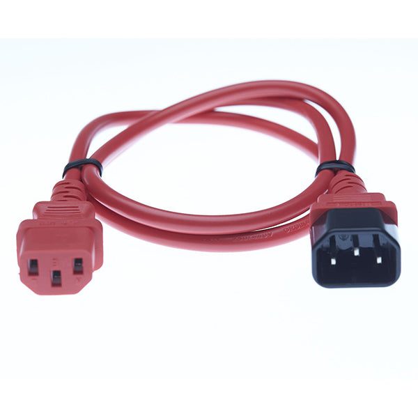 Iec C13 To C14 Power Cable Red 2M Carousel 1