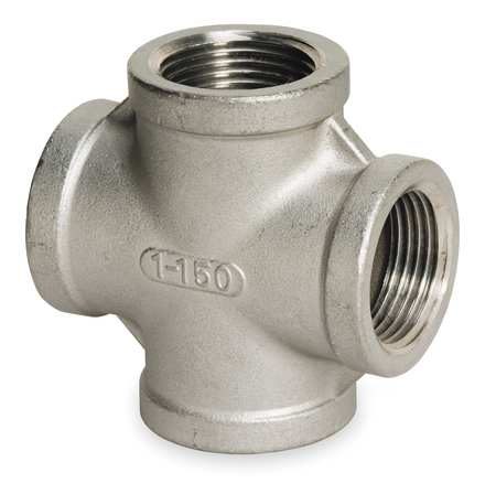 GRAINGER APPROVED Cross, 304 SS, 1 1/4" Pipe Size, Class 150 1LUC9 Carousel 1