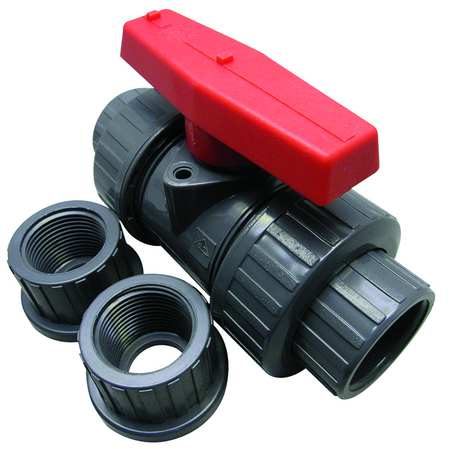 GRAINGER APPROVED Manual 2-Way Ball Valve, Socket, CPVC 4PGD2 Carousel 1