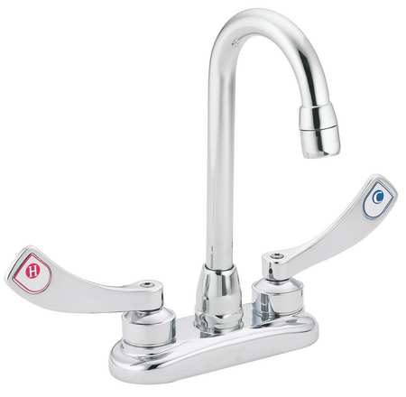 MOEN COMMERCIAL Gooseneck, Chrome, Moen, M-Dura, Cast Metal 40D654 Carousel 1