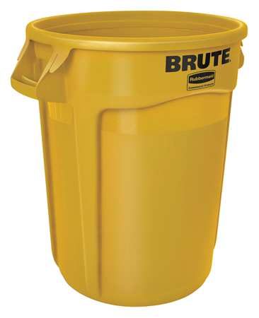 RUBBERMAID COMMERCIAL PRODUCTS Utility Container, 32 gal., Yellow 35ZU69 Carousel 1