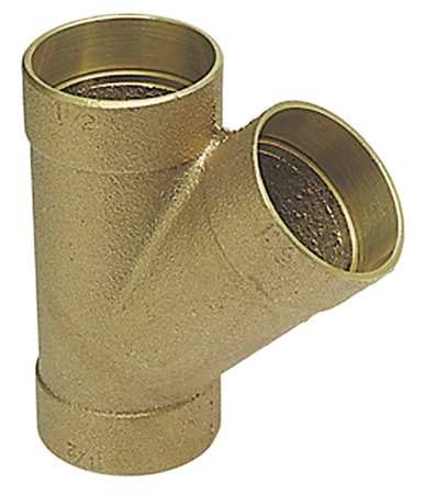 NIBCO DWV Wye, 45 Deg, Cast Bronze, 1-1/2", CxCxC 36N547 Carousel 1