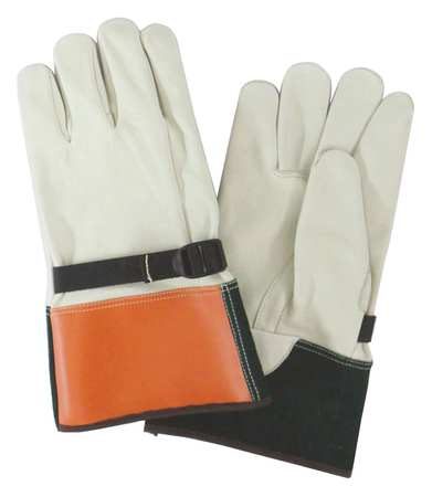 CONDOR Elec. Glove Protectr, 11, Beige/Org/Grn, PR 4T560 Carousel 1