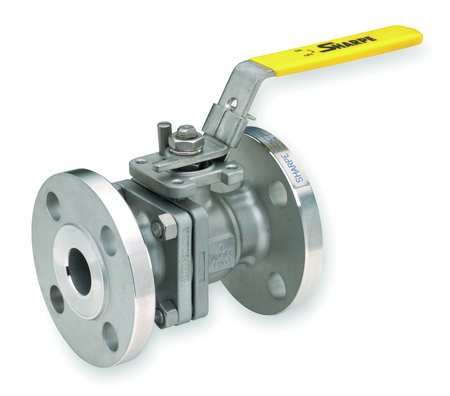SHARPE VALVES Manual 2-Way Ball Valve, Flange, 316 SS 1PPT7 Carousel 1