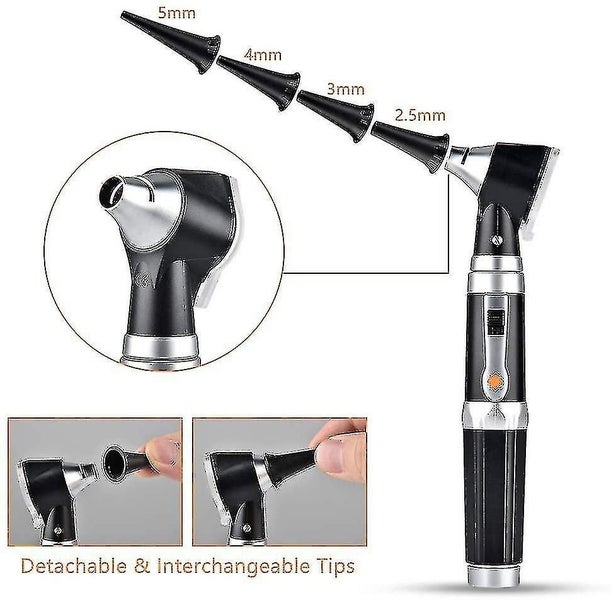 Otoscope With Led Portable Handheld Ear Check Magnifier With 8 Caps Carousel 2