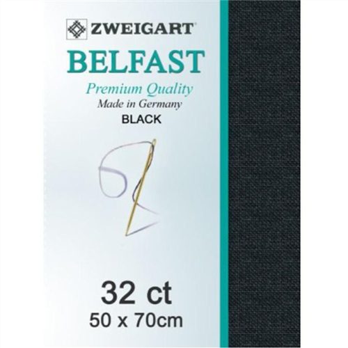 Zweigart Belfast 32ct 50x70cm Black Carousel 1