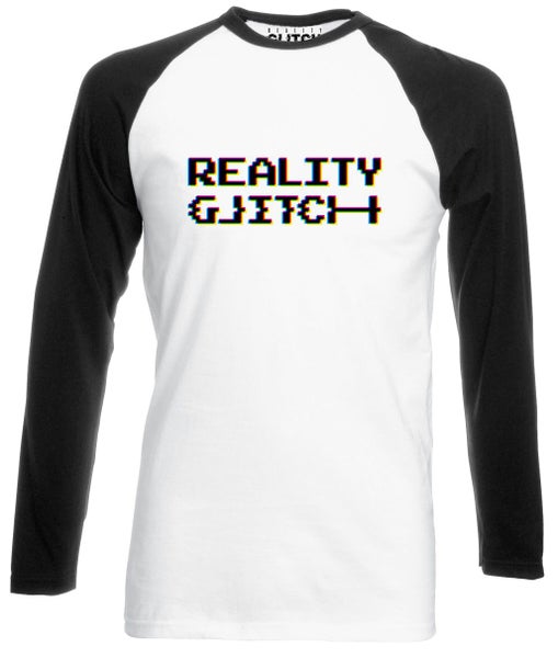 Reality Glitch CMYK RGB Reality Glitch Print Mens Baseball Shirt - Long Sleeve Carousel 1