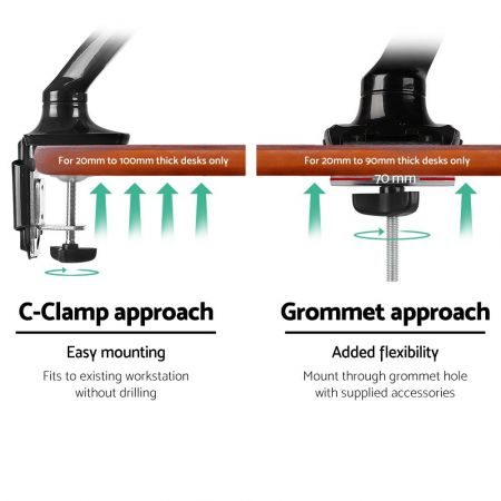 Adjustable Monitor Arm Mount Stand Single Gas Arm Stand Carousel 7